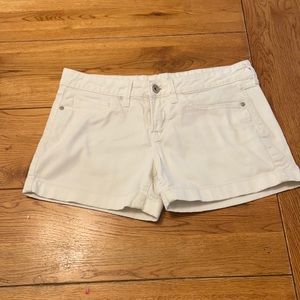 JCP white denim shorts size 4